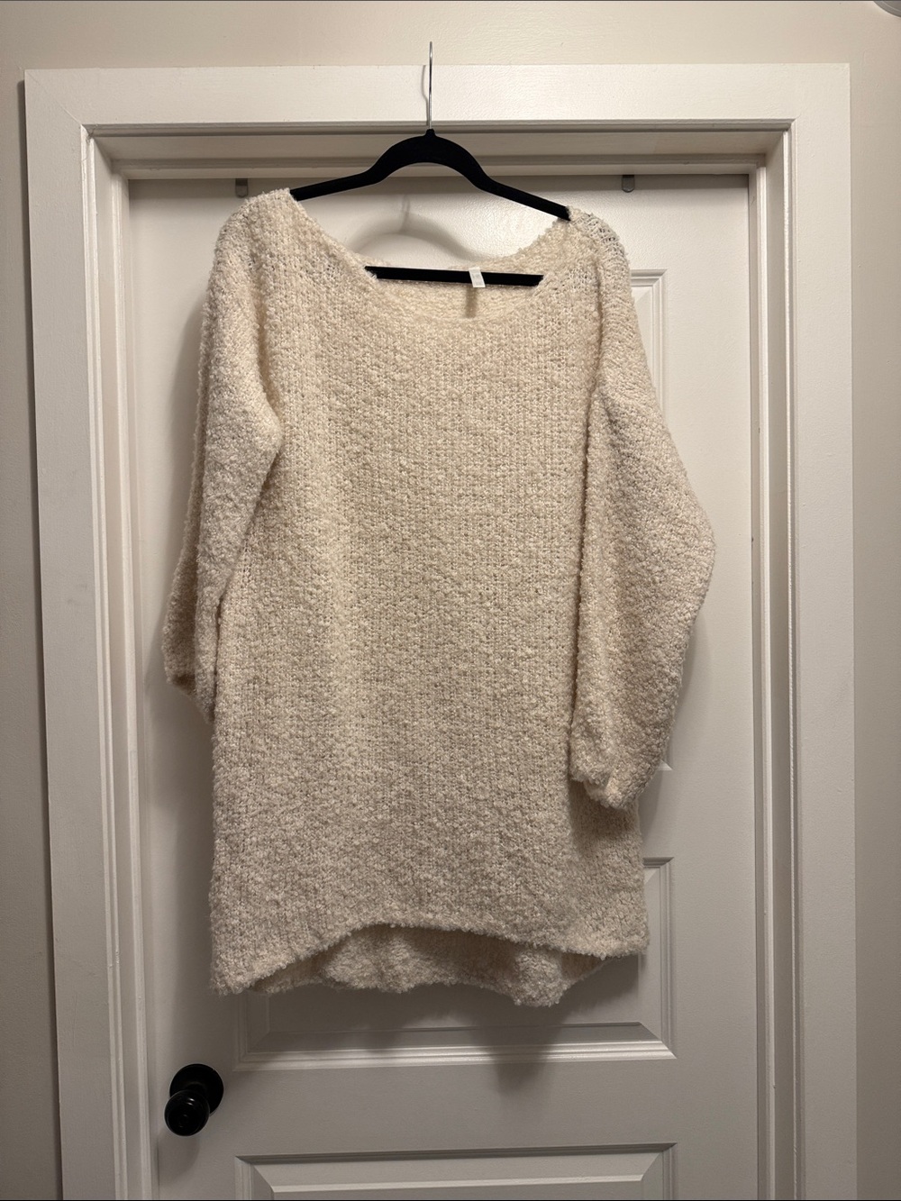 Miiyu Cozy Cream Bouclé Women's Sweater